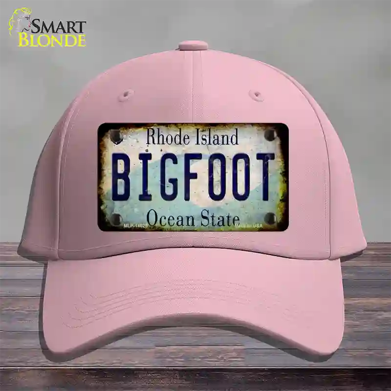 Bigfoot Rhode Island Novelty License Plate Hat Tag Cotton / Pink