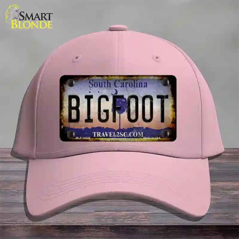 Bigfoot South Carolina Novelty License Plate Hat Tag Cotton / Pink