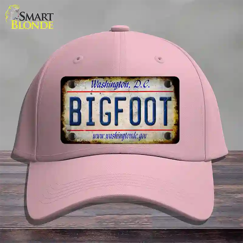 Bigfoot Washington DC Novelty License Plate Hat Tag Cotton / Pink