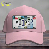 Yooper Strip Art Novelty License Plate Hat Tag Cotton / Pink