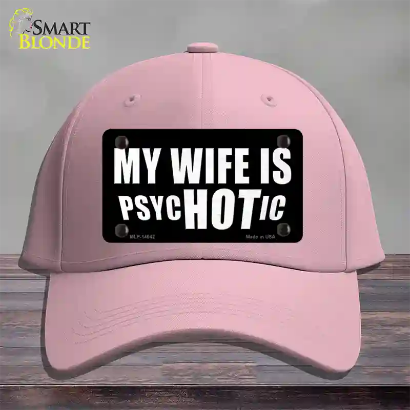 Hot Psychotic Wife Novelty License Plate Hat Cotton / Pink