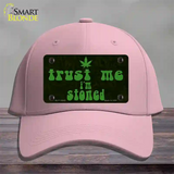 Trust Me Stoned Novelty License Plate Hat Cotton / Pink