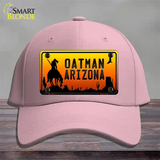 Oatman End Of Trail Arizona Scenic Background Novelty License Plate Hat Cotton / Pink