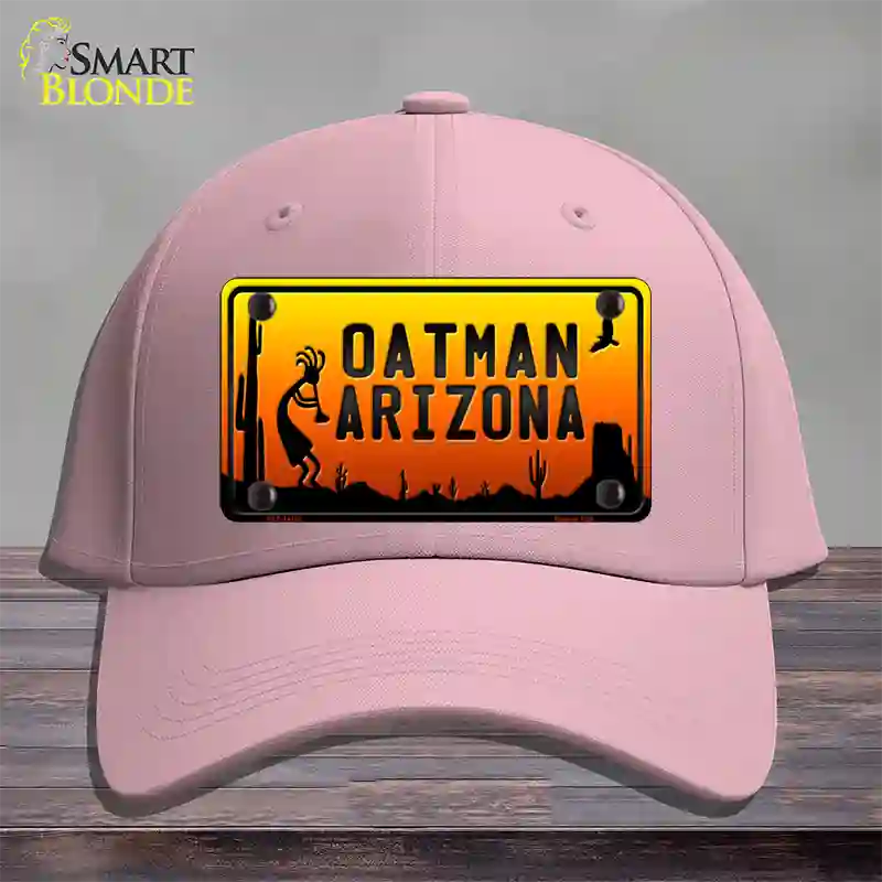 Oatman Kokopelli Arizona Scenic Background Novelty License Plate Hat Cotton / Pink