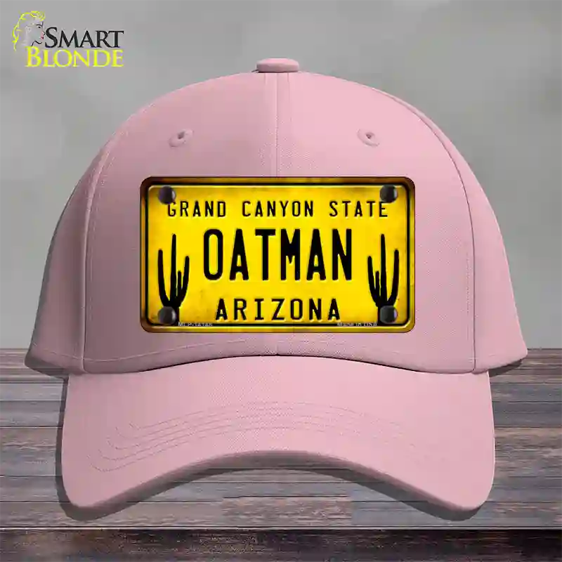 Arizona Oatman Yellow Novelty License Plate Hat Cotton / Pink