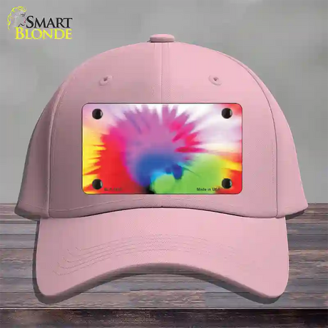 Pink Tie-Dye Novelty License Plate Hat Cotton / Pink