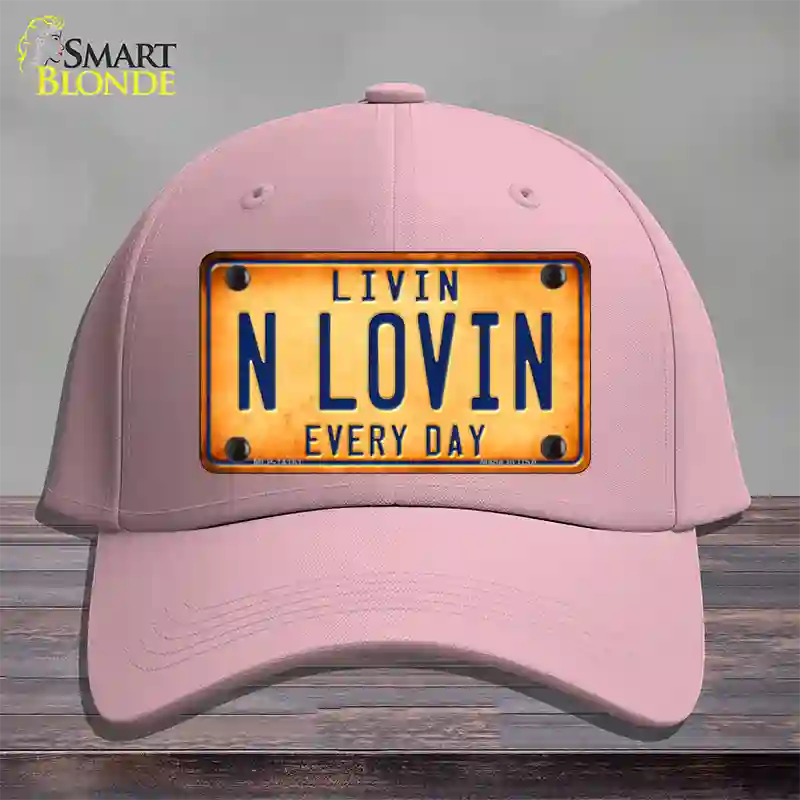 Livin N Lovin Everyday Novelty License Plate Hat Cotton / Pink