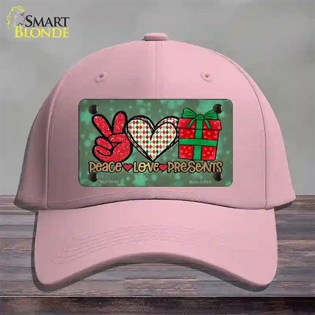 Peace Love Presents Novelty License Plate Hat Cotton / Pink