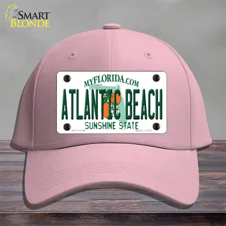 Atlantic Beach Florida Novelty License Plate Hat Cotton / Pink