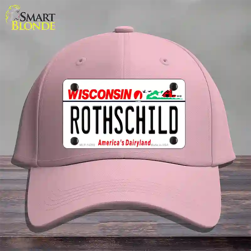 Rothschild Wisconsin Novelty License Plate Hat Cotton / Pink