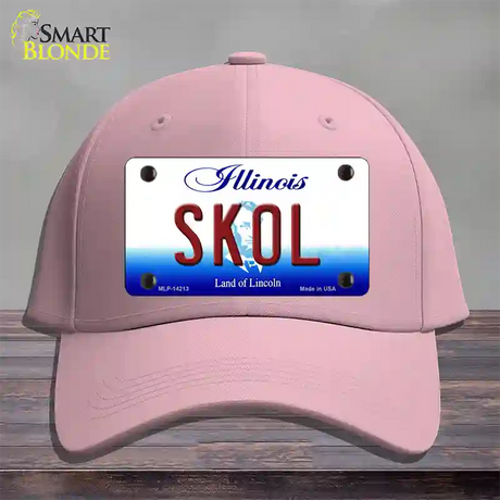 Skol Illinois Novelty License Plate Hat Cotton / Pink