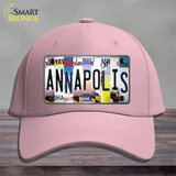 Annapolis Strip Art Novelty License Plate Hat Cotton / Pink