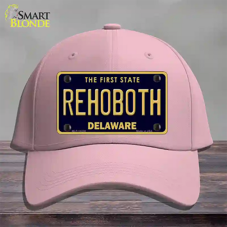 Rehoboth Delaware Novelty License Plate Hat Cotton / Pink