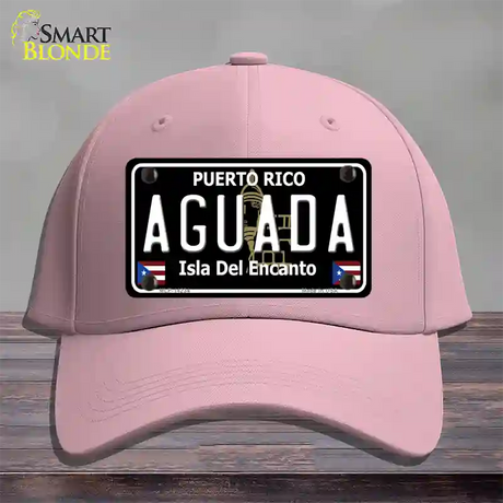 Aguada Puerto Rico Black Novelty License Plate Hat Cotton / Pink