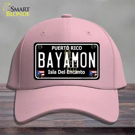 Bayamon Puerto Rico Black Novelty License Plate Hat Cotton / Pink