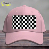 Waving Checkered Flag Novelty License Plate Hat Cotton / Pink