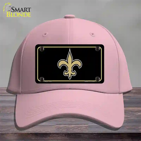 Fleur de lis Novelty License Plate Hat Cotton / Pink