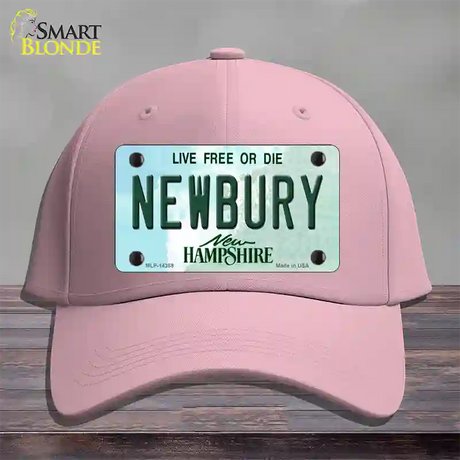 Newbury New Hampshire Novelty License Plate Hat Cotton / Pink