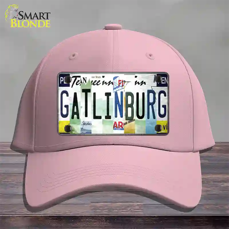 Gatlinburg License Plate Art Novelty License Plate Hat Cotton / Pink