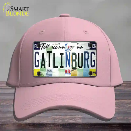 Gatlinburg License Plate Art Novelty License Plate Hat Cotton / Pink