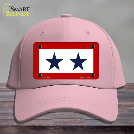 Blue Star Two Novelty License Plate Hat Cotton / Pink