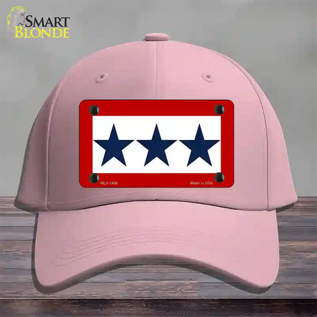 Blue Star Three Novelty License Plate Hat Cotton / Pink