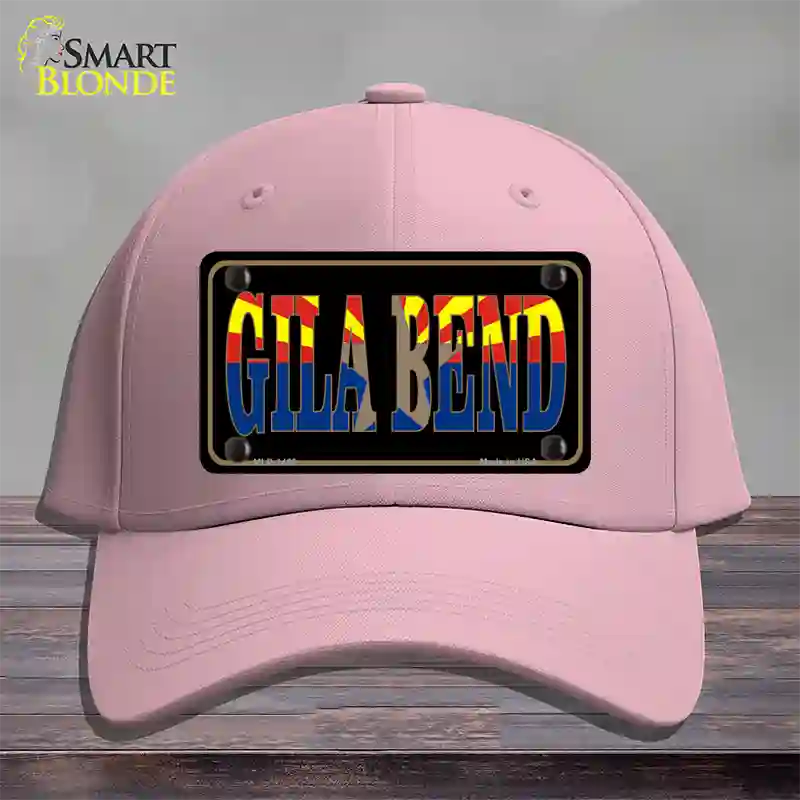 Gila Bend Arizona State Flag Novelty License Plate Hat Cotton / Pink