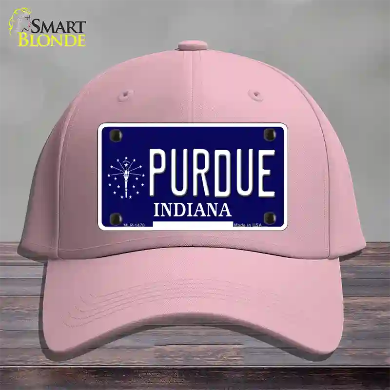 Purdue Indiana Novelty License Plate Hat Cotton / Pink