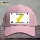 Guam State Novelty License Plate Hat Cotton / Pink