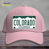 Colorado State Novelty License Plate Hat Cotton / Pink