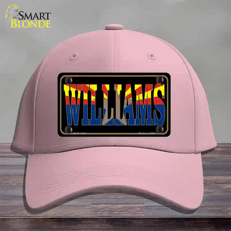 Williams Arizona State Flag Novelty License Plate Hat Cotton / Pink