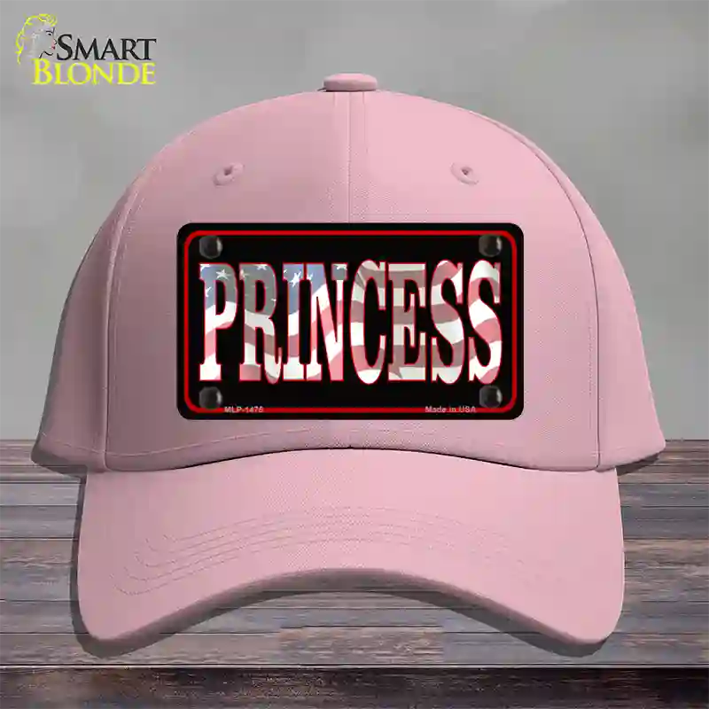 Princess Patriotic Novelty License Plate Hat Cotton / Pink