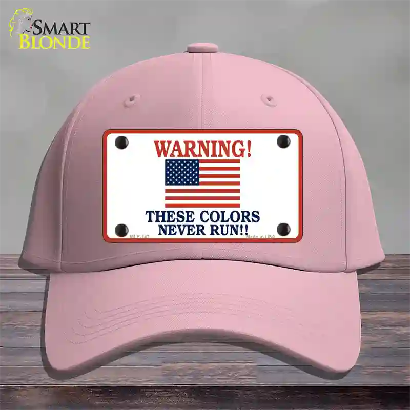 These Colors Never Run Novelty License Plate Hat Cotton / Pink