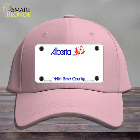 Alberta Novelty License Plate Hat Cotton / Pink