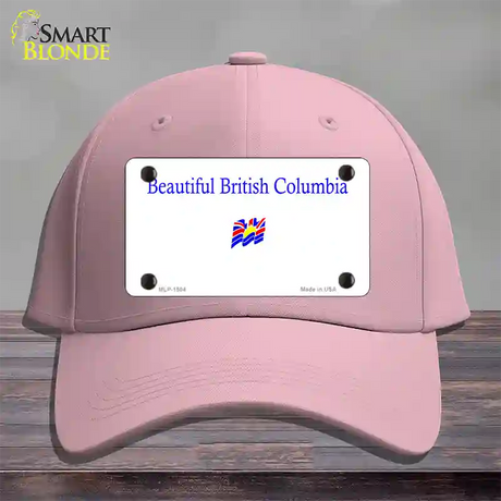 British Columbia Novelty License Plate Hat Cotton / Pink