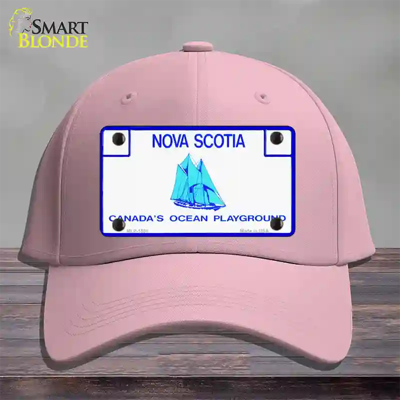 Nova Scotia Novelty License Plate Hat Cotton / Pink