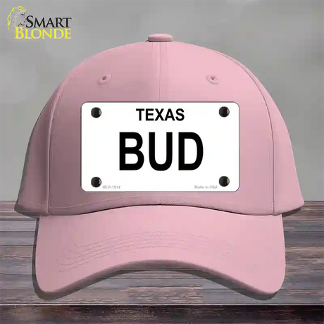 BUD Novelty License Plate Hat Cotton / Pink