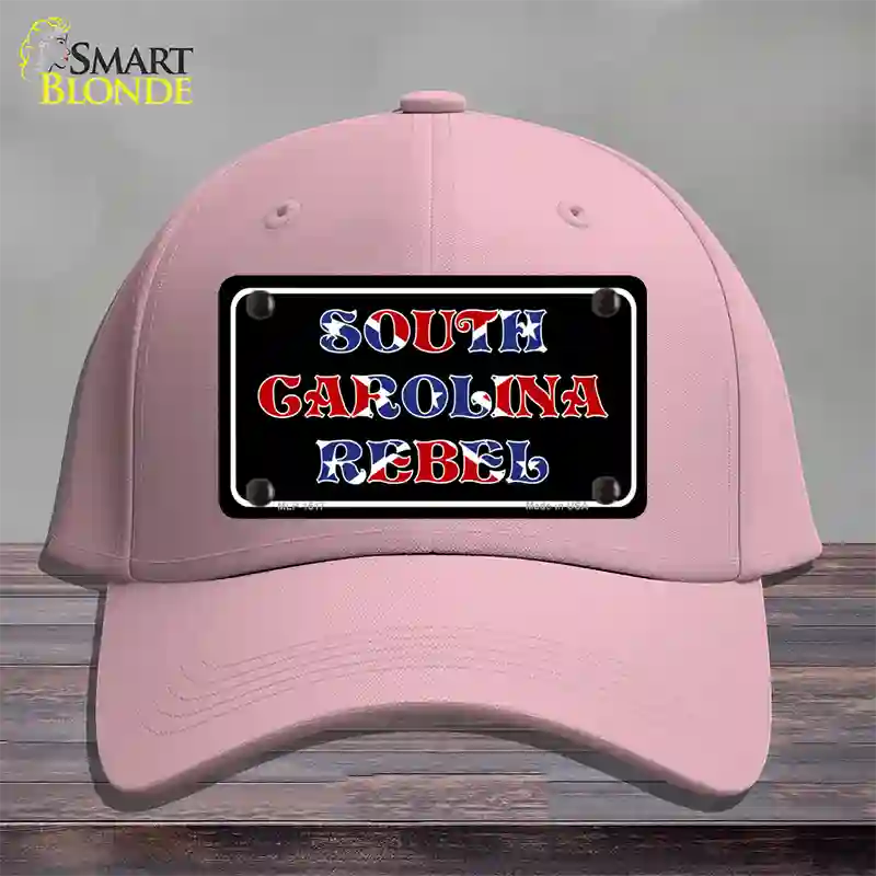 South Carolina Rebel Novelty License Plate Hat Cotton / Pink