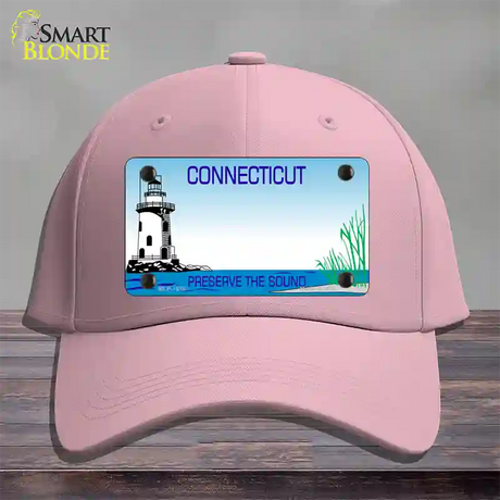 Connecticut Preserve State Blank Novelty License Plate Hat Cotton / Pink