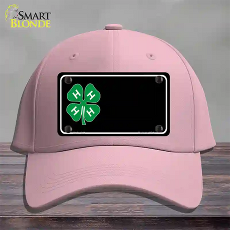 4-H Offset Novelty License Plate Hat Cotton / Pink