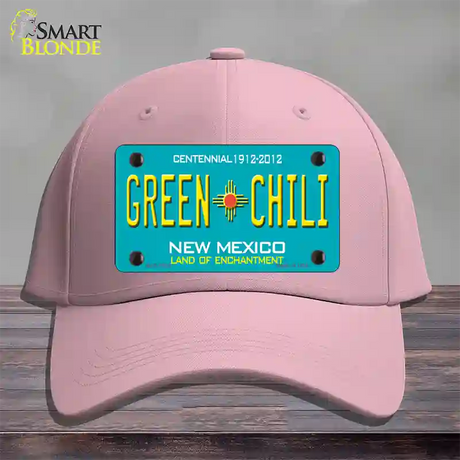 Green Chili New Mexico Novelty License Plate Hat Cotton / Pink