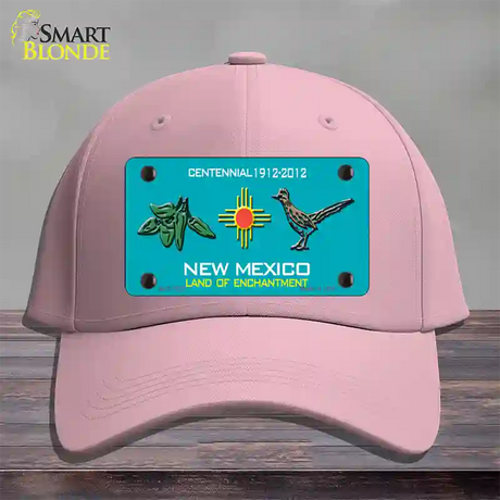 Green Chili & Road Runner New Mexico Novelty License Plate Hat Cotton / Pink