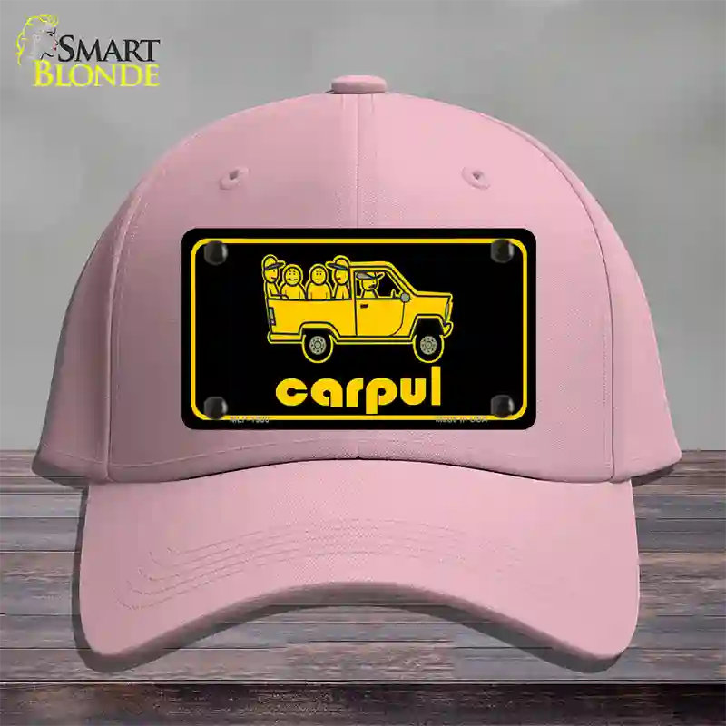 Carpul Novelty License Plate Hat Cotton / Pink