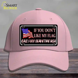 1 800 Leave The USA Novelty License Plate Hat Cotton / Pink