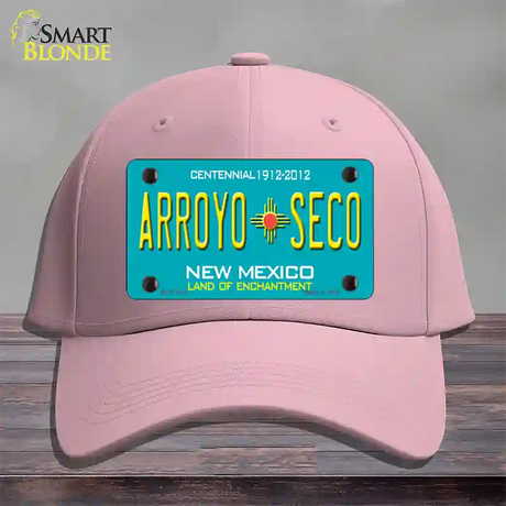 Arroyo Seco New Mexico Novelty License Plate Hat Cotton / Pink