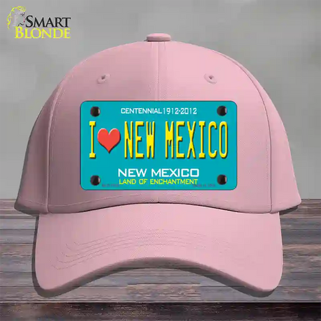 I Love New Mexico Novelty License Plate Hat Cotton / Pink