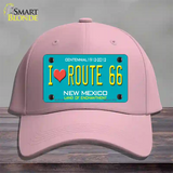 I Love Route 66 New Mexico Novelty License Plate Hat Cotton / Pink