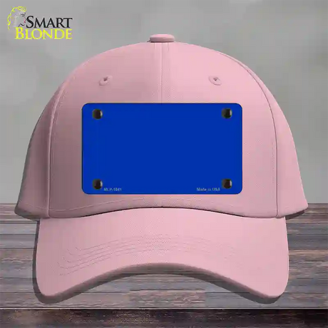 Royal Blue Solid Novelty License Plate Hat Cotton / Pink