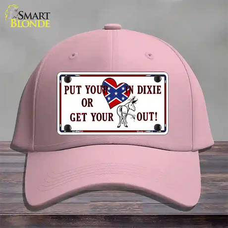 Heart In Dixie Novelty License Plate Hat Cotton / Pink