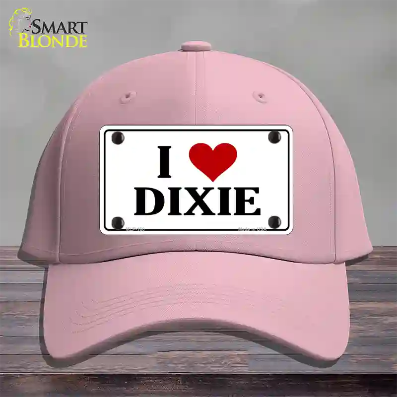 I Love Dixie Novelty License Plate Hat Cotton / Pink